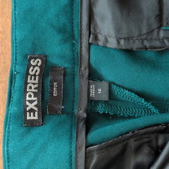 Express green pants, size 10 - Picture 3 of 5